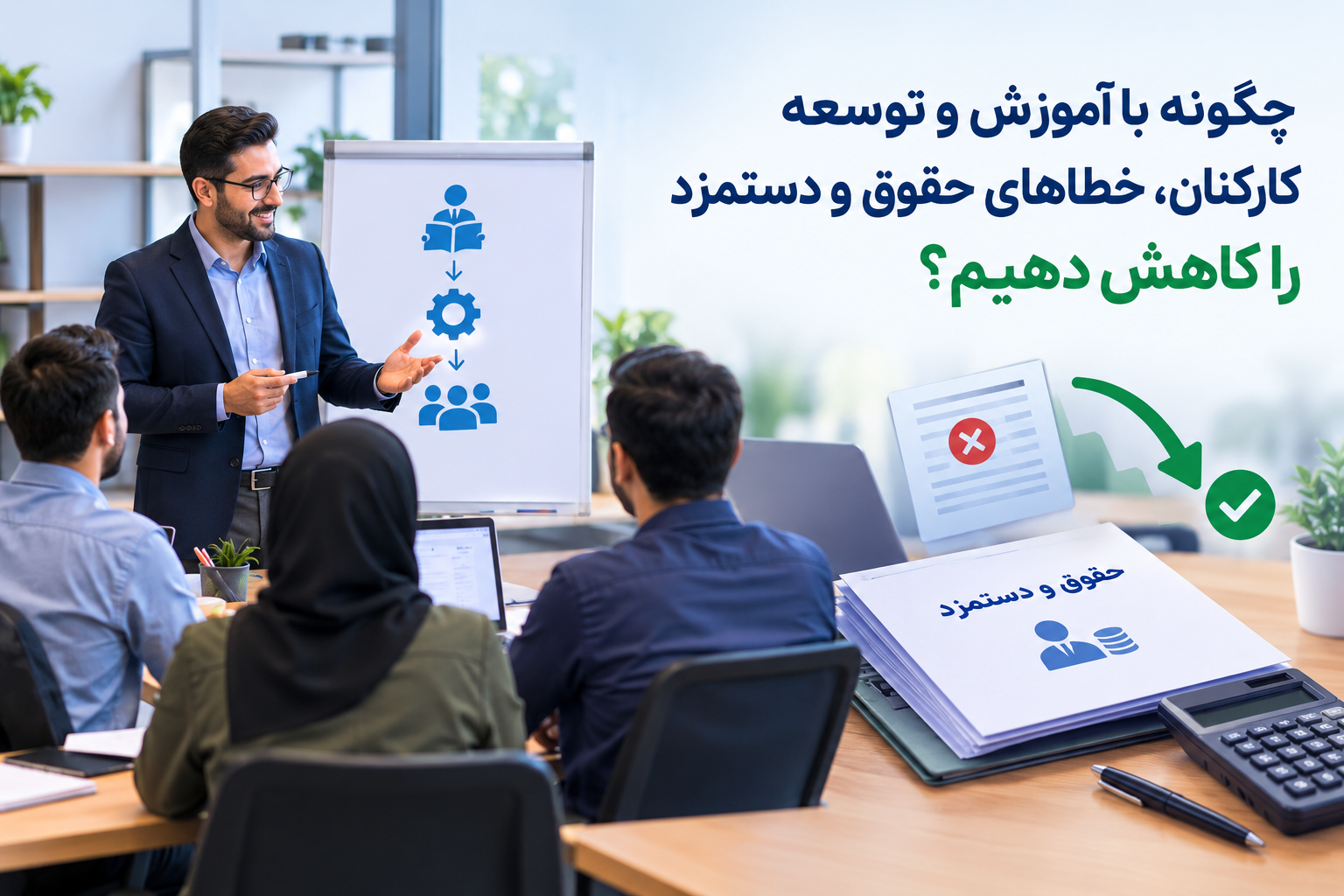 کاهش خطاهای حقوق و دستمزد با توانمندسازی کارکنان